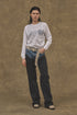 UPCYCLE WESTERN DENIM PANTS -BLUE × BLACK-
